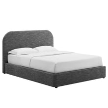 Load image into Gallery viewer, Keynote Upholstered Fabric Curved King Platform Bed by Modway
