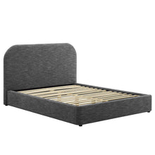 Load image into Gallery viewer, Keynote Upholstered Fabric Curved King Platform Bed by Modway
