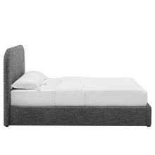 Load image into Gallery viewer, Keynote Upholstered Fabric Curved King Platform Bed by Modway
