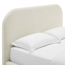 Load image into Gallery viewer, Keynote Performance Velvet Curved King Platform Bed by Modway
