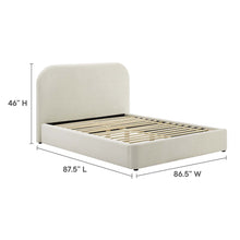 Load image into Gallery viewer, Keynote Performance Velvet Curved King Platform Bed by Modway
