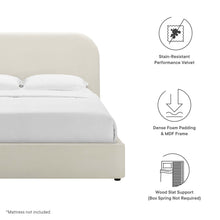 Load image into Gallery viewer, Keynote Performance Velvet Curved King Platform Bed by Modway
