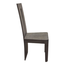 Load image into Gallery viewer, Motion 2-Pack Solid Mango Wood Dining Chair in Smoke Grey Finish w/ Silver Metal Inlay by Diamond Sofa
