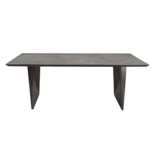 Load image into Gallery viewer, Motion Solid Mango Wood Dining Table in Smoke Grey Finish w/ Silver Metal Inlay by Diamond Sofa
