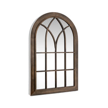 Load image into Gallery viewer, 3-Layered Arched Mounted Mirror for Vanity Bedroom Entryway-Rustic Brown
