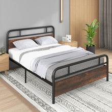 Load image into Gallery viewer, Twin/Full/Queen Size Bed Frame with Industrial Headboard-Queen Size
