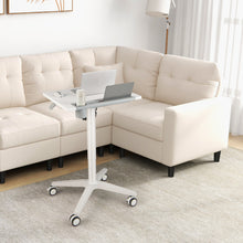 Load image into Gallery viewer, Mobile Laptop Desk with Tablet Holder for Home Office-White
