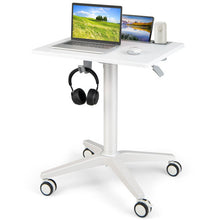 Load image into Gallery viewer, Mobile Laptop Desk with Tablet Holder for Home Office-White
