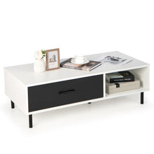 Load image into Gallery viewer, Modern 2-Tier Coffee Table Accent Cocktail Table with Storage
