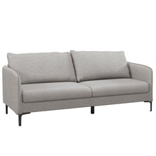 Load image into Gallery viewer, Modern 76 Inch Loveseat Sofa Couch for Apartment Dorm with Metal Legs-Gray
