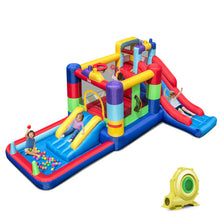 Load image into Gallery viewer, Inflatable Bounce House with 680W Blower and Ball Pit
