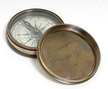 Load image into Gallery viewer, Makers to the Queen Compass w leather case
