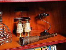 Load image into Gallery viewer, Gimbaled Compass on brass stand
