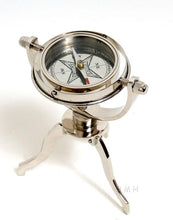 Load image into Gallery viewer, Gimbaled Compass on tristand
