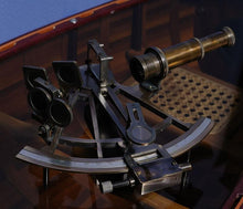Load image into Gallery viewer, Nautical Sextant in wood box (Large)
