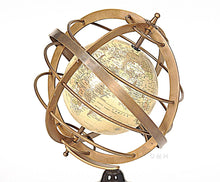 Load image into Gallery viewer, Globe in Brass rings
