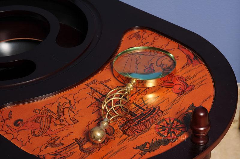 Magnifier in wood box- 5 inches