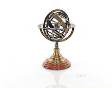 Load image into Gallery viewer, Armillary Sphere on wood base
