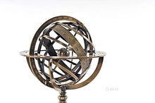 Load image into Gallery viewer, Armillary Sphere on wood base
