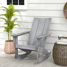 Load image into Gallery viewer, Adirondack Rocking Chair with Curved Back for Balcony-Gray
