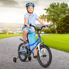 Load image into Gallery viewer, 18 Feet Kid&#39;s Bike with Removable Training Wheels-Navy
