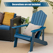 Load image into Gallery viewer, Weather Resistant HIPS Outdoor Adirondack Chair with Cup Holder-Navy
