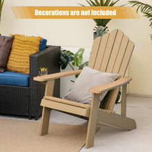 Load image into Gallery viewer, Weather Resistant HIPS Outdoor Adirondack Chair with Cup Holder-Coffee
