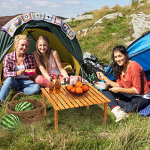 Load image into Gallery viewer, Folding Outdoor Camping Table with Carrying Bag for Picnics and Party-Natural
