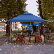 Load image into Gallery viewer, 10 x 17.6 Feet Outdoor Instant Pop-up Canopy Tent with Dual Half Awnings-Blue

