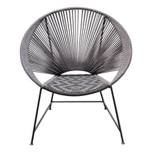 Load image into Gallery viewer, Pablo 2-Pack Accent Chairs in Black/Grey Rope w/ Black Metal Frame by Diamond Sofa
