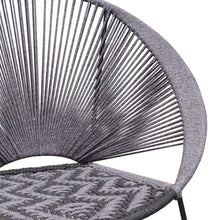 Load image into Gallery viewer, Pablo 2-Pack Accent Chairs in Black/Grey Rope w/ Black Metal Frame by Diamond Sofa
