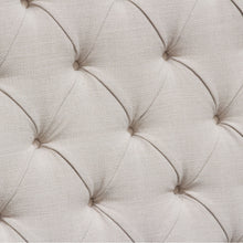 Load image into Gallery viewer, Park Avenue California King Tufted Bed with Vintage Wing in Desert Sand Linen by Diamond Sofa
