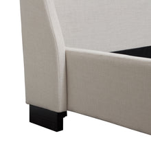 Load image into Gallery viewer, Park Avenue Eastern King Tufted Bed with Vintage Wing in Desert Sand Linen by Diamond Sofa
