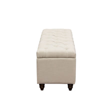 Load image into Gallery viewer, Park Ave Tufted Lift-Top Storage Trunk by Diamond Sofa - Desert Sand Linen
