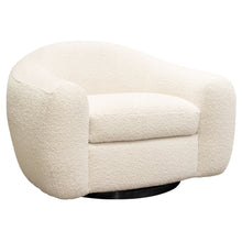 Load image into Gallery viewer, Pascal Swivel Chair in Bone Boucle Textured Fabric w/ Contoured Arms &amp; Back by Diamond Sofa
