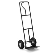 Load image into Gallery viewer, P-Handle Hand Truck with Foldable Load Plate for Warehouse Garage-Black
