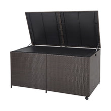 Load image into Gallery viewer, 175 Gallon Outdoor Storage Box with Universal Wheels and Zippered Liner
