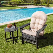Load image into Gallery viewer, Patio Adirondack Chair Cushion with Fixing Straps and Seat Pad-Beige

