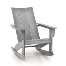 Load image into Gallery viewer, Adirondack Rocking Chair with Curved Back for Balcony-Gray
