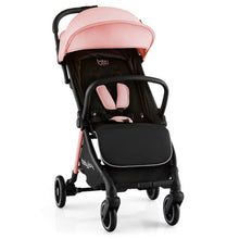 Load image into Gallery viewer, One-Hand Folding Portable Lightweight Baby Stroller with Aluminum Frame-Pink
