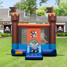 Load image into Gallery viewer, Pirate-Themed Inflatable Bounce Castle with Large Bounce Area without Blower
