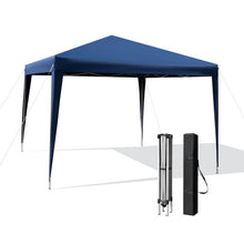 Load image into Gallery viewer, 10 x 10 Feet Outdoor Pop-up Patio Canopy for  Beach and Camp-Blue

