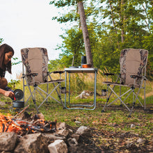 Load image into Gallery viewer, Portable Camping Chair with 400 LBS Metal Frame and Anti-Slip Feet
