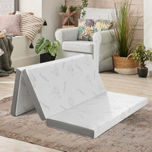 Load image into Gallery viewer, 4 Inch Tri-fold Cool Gel Memory Foam Mattress-Queen Size
