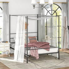 Load image into Gallery viewer, Twin/Full/Queen Size Metal Canopy Bed Frame with Slat Support-Queen Size
