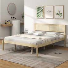 Load image into Gallery viewer, Twin/Full/Queen Size Wooden Bed Frame with Headboard and Slat Support-Queen Size

