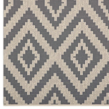 Load image into Gallery viewer, Jagged Geometric Diamond Trellis 9x12 Indoor and Outdoor Area Rug
