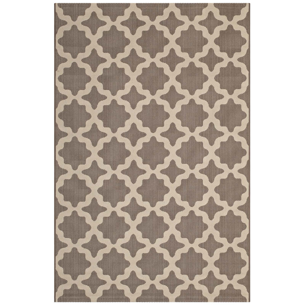 Cerelia Moroccan Trellis Indoor and Outdoor 9x12 Area Rug by Modway