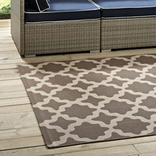 Load image into Gallery viewer, Cerelia Moroccan Trellis Indoor and Outdoor 9x12 Area Rug by Modway
