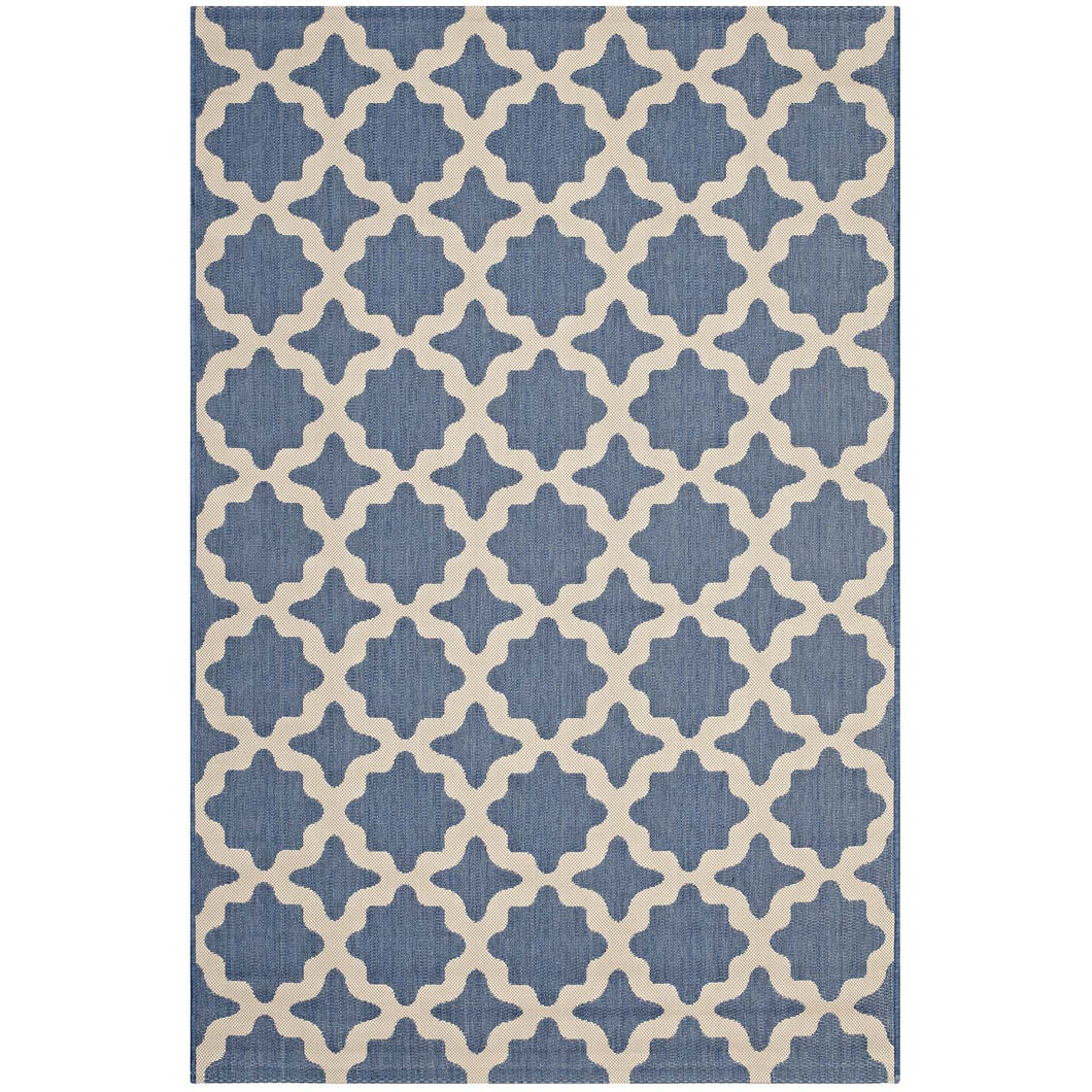 Cerelia Moroccan Trellis Indoor and Outdoor 9x12 Area Rug by Modway